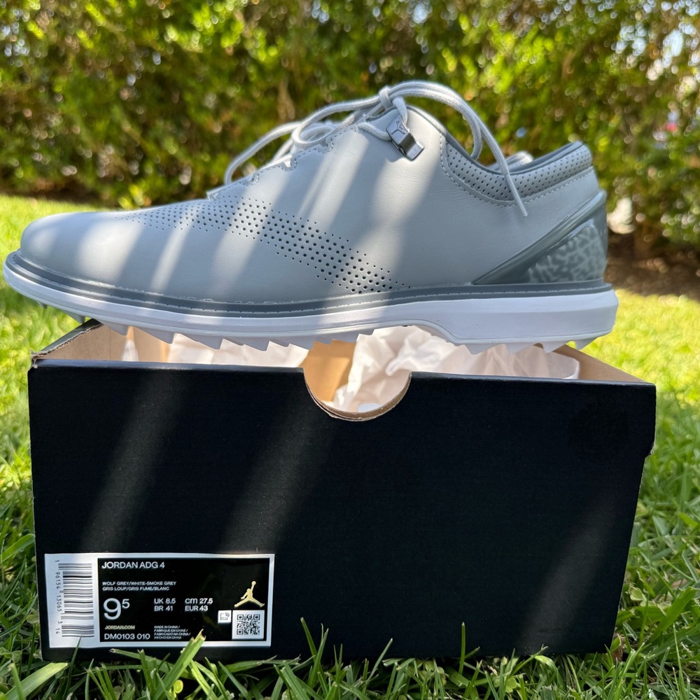 Jordan ADG 4 Golf Shoes - Black and Gray